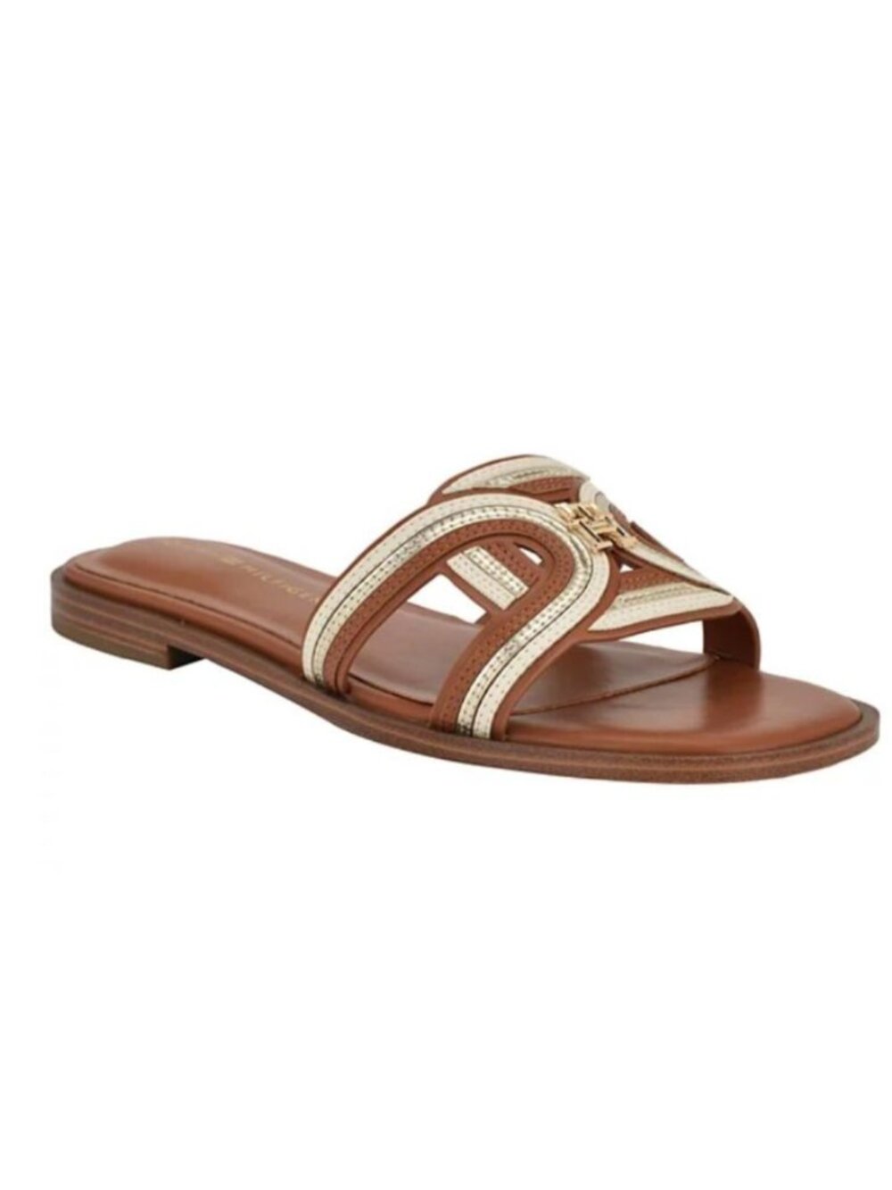 Tommy Hilfiger Tressi Slide Sandals Neutral Brown Women's - Size 7M